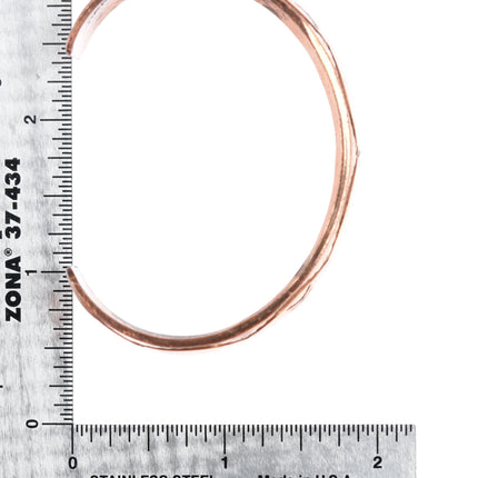 6.6" Nakai Navajo Copper chip inlay cuff bracelet - Estate Fresh Austin