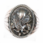 sz13 Silver Ray Navajo sterling silver eagle ring - Estate Fresh Austin