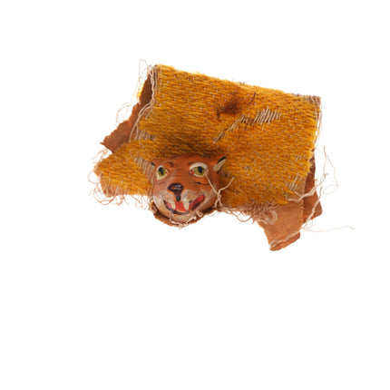 Antique Childrens Dollhouse Rug Faux Tiger - Estate Fresh Austin