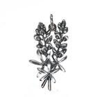 Retired James Avery bluebonnet pendant sterling silver - Estate Fresh Austin