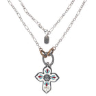 Retired James Avery Enamel Cruz De La Flor Cross pendant 30