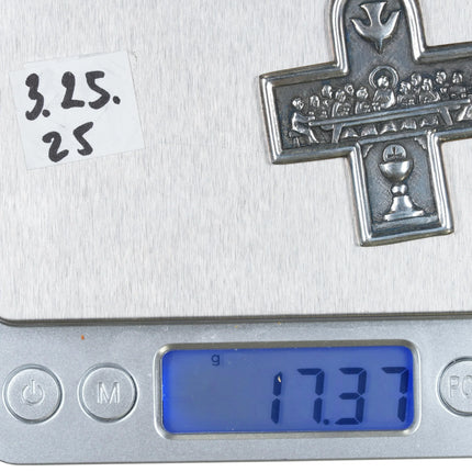 Retired James Avery Last supper descending dove cross pendant sterling silver - Estate Fresh Austin