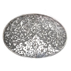 Antique Hand engraved sterling silver 2 part belt buckle - Estate Fresh Austin
