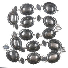 c1940's Navajo Fred Harvey sterling silver link stamped concho belt - Estate Fresh Austin