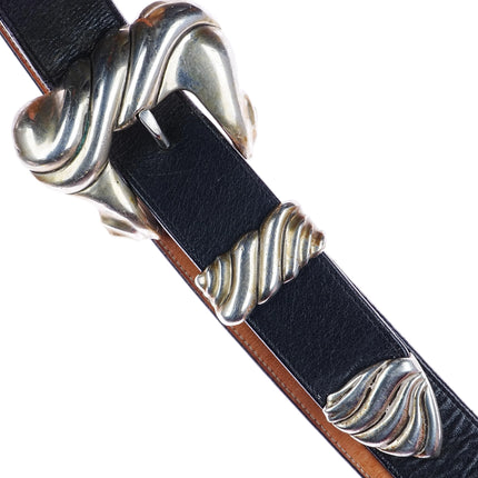 1.5" Huge 1992 Kokopelli Designs Sterling silver Ranger belt buckle set - Estate Fresh Austin