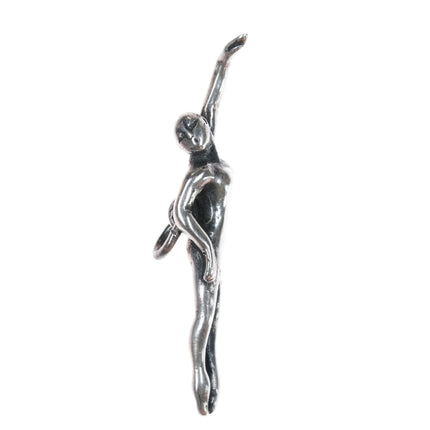 Retired James Avery swimmer charm sterling silver - Estate Fresh Austin