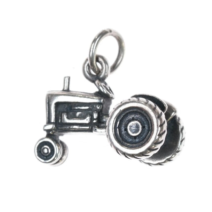 Retired James Avery tractor charm sterling silver - Estate Fresh Austin