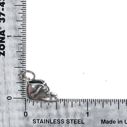Retired James Avery Baby Shoe charm sterling silver - Estate Fresh Austin