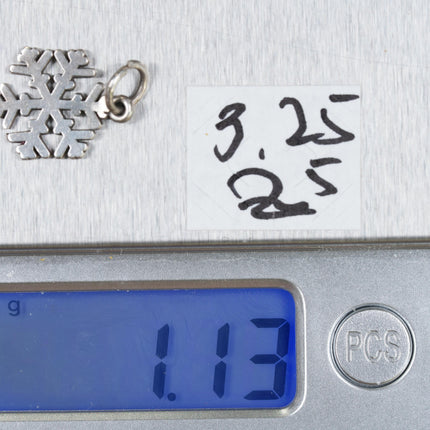 James Avery Snowflake charm sterling silver - Estate Fresh Austin