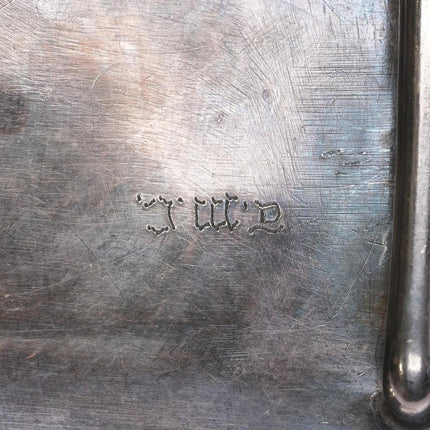 Navajo sterling silver vintage belt buckle w/ turquoise blossom design - Estate Fresh Austin