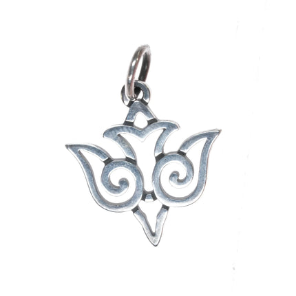 Retired James Avery Descending Dover Open Scroll charm sterling silver - Estate Fresh Austin