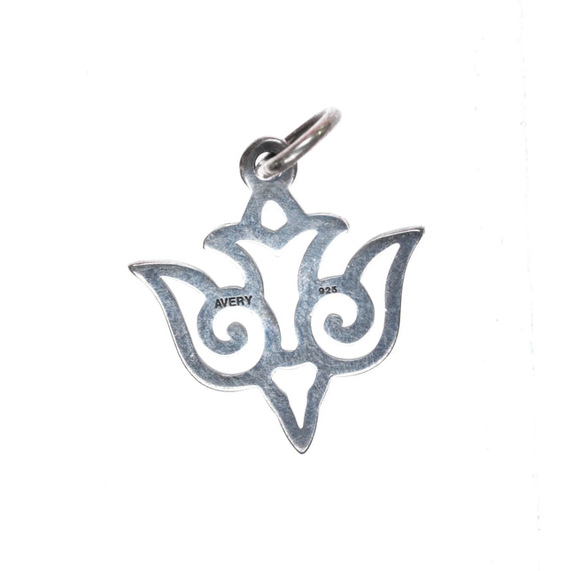 Retired James Avery Descending Dover Open Scroll charm sterling silver - Estate Fresh Austin