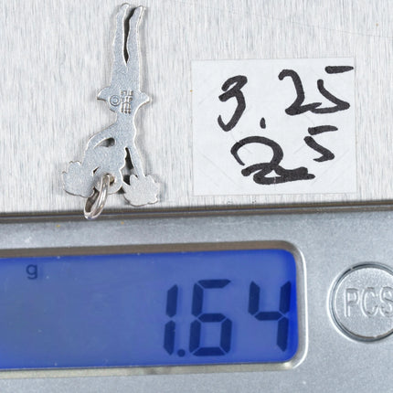 James Avery Cheerleader w/ pom pom's charm sterling silver - Estate Fresh Austin