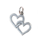 James Avery double hearts charm sterling silver - Estate Fresh Austin