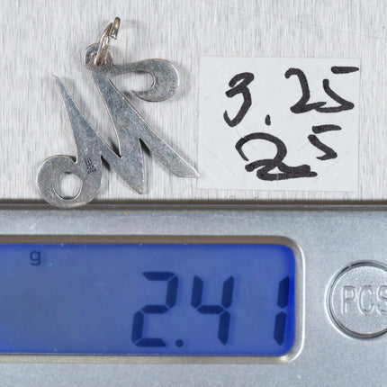 James Avery M initial charm sterling silver - Estate Fresh Austin