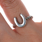 sz5 Retired James Avery horseshoe ring sterling silver - Estate Fresh Austin