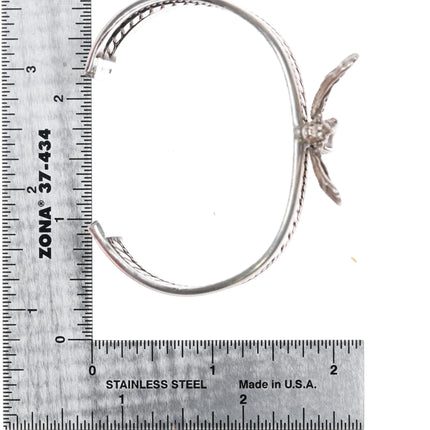 6.25" Vintage Tahe Navajo sterling eagle dancer cuff bracelet - Estate Fresh Austin