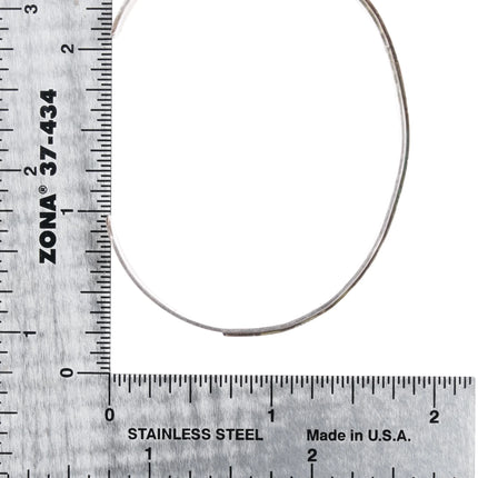 6.5" Kahe Navajo sterling overlay copper alloy storyteller cuff bracelet - Estate Fresh Austin