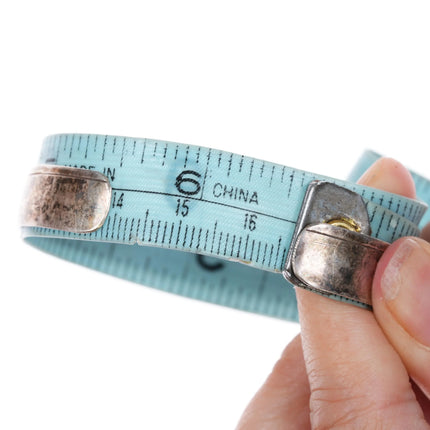 6.5" Kahe Navajo sterling overlay copper alloy storyteller cuff bracelet - Estate Fresh Austin