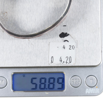 6.2" Alice Leekya Homer Zuni sterling silver coral fishscale inlay cuff bracelet - Estate Fresh Austin