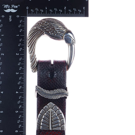 1.5" 1993 Kokopelli Designs Sterling silver Toucan ranger belt buckle set - Estate Fresh Austin