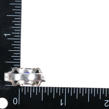 sz7.5 Lagos Caviar 18k gold/Sterling Iolite ring - Estate Fresh Austin