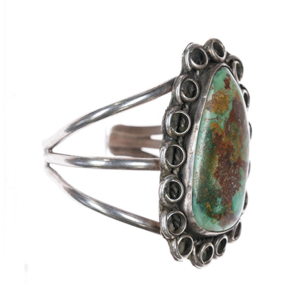 6.125" 60's-70's Navajo sterling silver Royston turquoise cuff bracelet - Estate Fresh Austin