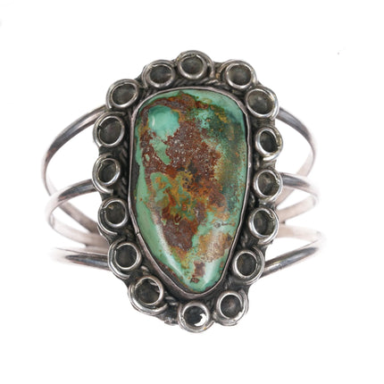 6.125" 60's-70's Navajo sterling silver Royston turquoise cuff bracelet - Estate Fresh Austin