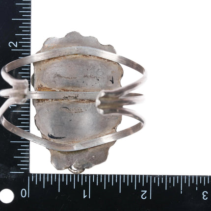 6.125" 60's-70's Navajo sterling silver Royston turquoise cuff bracelet - Estate Fresh Austin