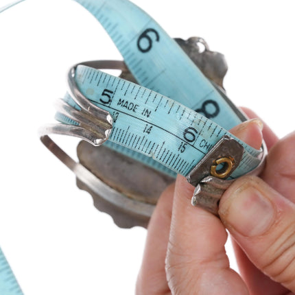 6.125" 60's-70's Navajo sterling silver Royston turquoise cuff bracelet - Estate Fresh Austin