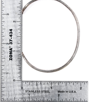 6.6" c1950 Navajo Arts & Crafts Guild silver cuff bracelet - Estate Fresh Austin