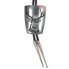 c1960's Bernard Dawahoya Hopi Overlay bolo tie Deer sterling silver - Estate Fresh Austin