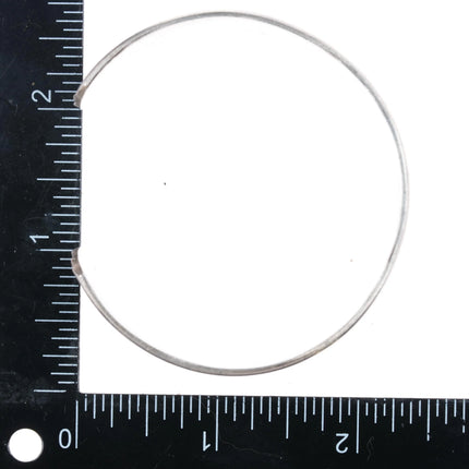 7.12" Vintage Sterling silver twisted wire cuff bracelet - Estate Fresh Austin
