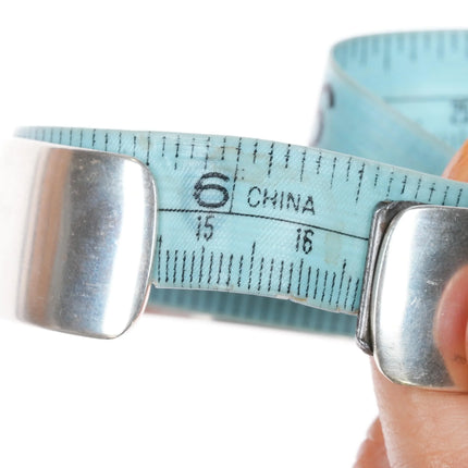 6.5" Willie Archie Talahaftewa Hopi sterling silver Turtle cuff bracelet Overlay - Estate Fresh Austin