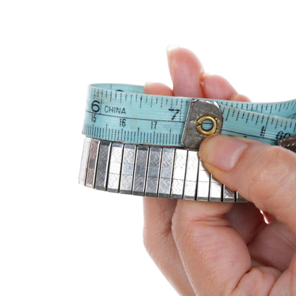 7" SC Navajo 70's-80's Sterling silver watch tips w/turquoise/coral - Estate Fresh Austin