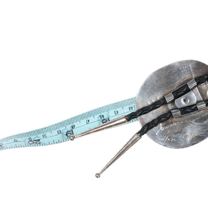 Large Ellen ? Southwestern sterling silver bolo tie - Estate Fresh Austin