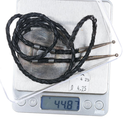 Large Ellen ? Southwestern sterling silver bolo tie - Estate Fresh Austin