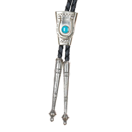 vintage Bell Trading Post sterling silver turquoise horseshoe bolo tie - Estate Fresh Austin