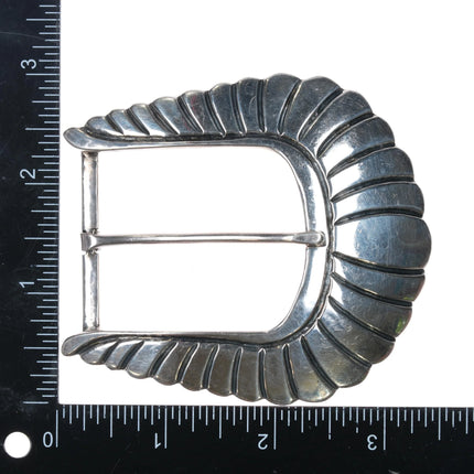 Large Pat Areias Sterling silver belt buckle for 1 5/8" belt - Estate Fresh Austin