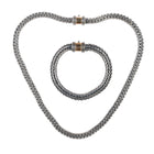 Suarti Bali 18k/Sterling Heavy wheat chain necklace/bracelet - Estate Fresh Austin