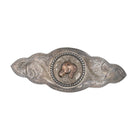 1960's Vogt Sterling/10k hand engraved horse hair barrette - Estate Fresh Austin