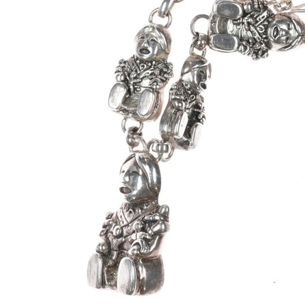 Vintage Carol Felley Southwestern Sterling silver Storyteller necklace - Estate Fresh Austin