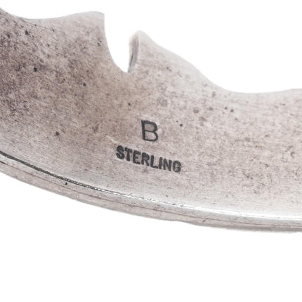 6.5" Elaine Becenti Navajo sterling wild ponies cuff bracelet - Estate Fresh Austin