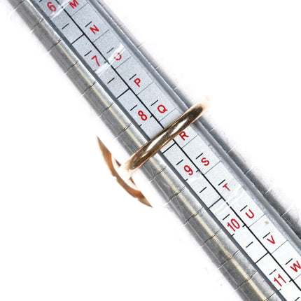 sz8.5 Hopi 14k gold high grade turquoise ring Native American - Estate Fresh Austin