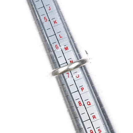 sz6.75 1970's Navajo sterling silver chip inlay butterfly ring - Estate Fresh Austin