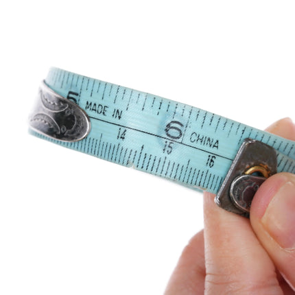 6.5" 30's-40's Navajo silver Fred Harvey thunderbird hand stamped cuff bracelet - Estate Fresh Austin