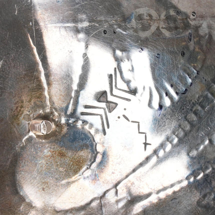 Marvin Lomaheftewa Hopi Overlay high grade turquoise sterling silver belt buckle - Estate Fresh Austin