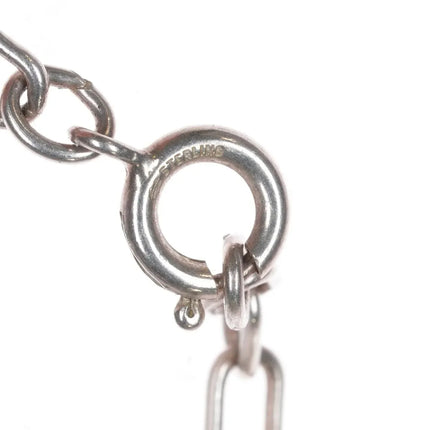 Floyd Namingha Lomakuyvaya Hopi overlay pendant/necklace sterling silver - Estate Fresh Austin