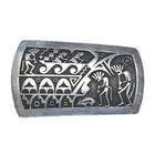 Chalmers Day Hopi Overlay belt buckle sterling silver kokopelli designs - Estate Fresh Austin
