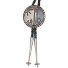 Vintage Silver Cloud Sterling silver bolo tie overlay style - Estate Fresh Austin
